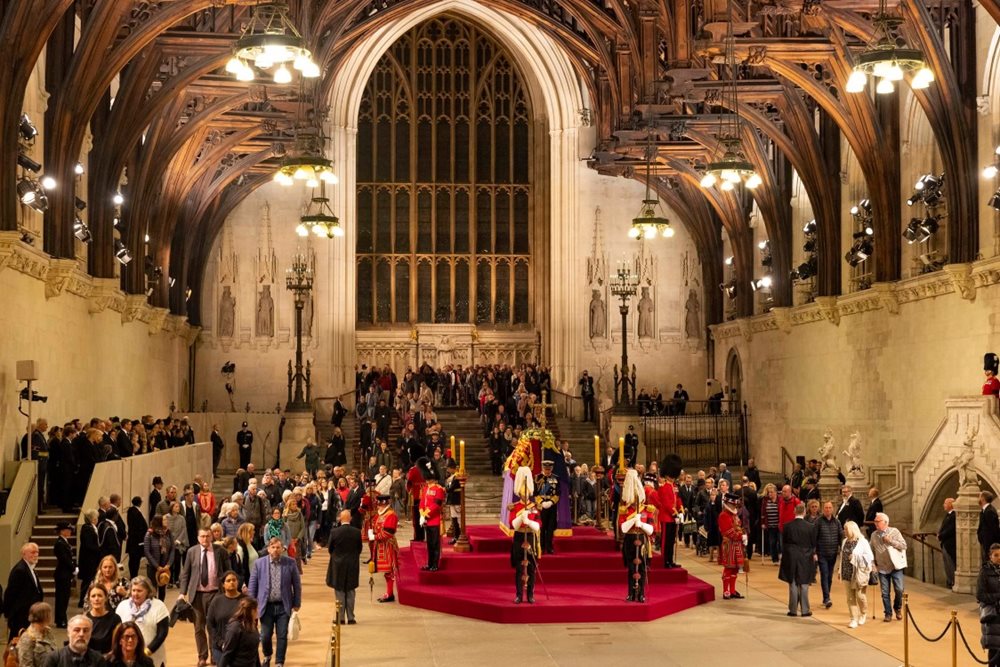 The Queen’s children hold a Vigil at Westminster Hall during the Lying-in-State of Queen Elizabeth II