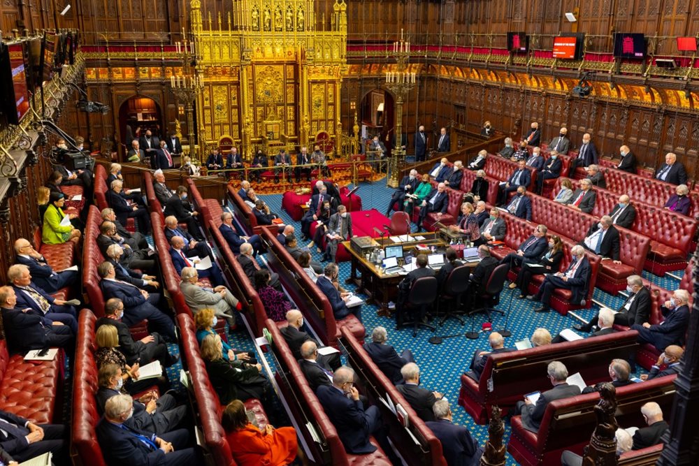 Busy House of Lords chamber