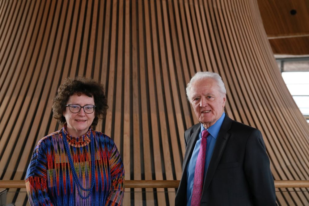 The Llywydd Rt Hon. Elin Jones MS and Lord Speaker Lord McFall of Alcluith