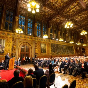 President Cyril Ramaphosa addresses MPs and members of the House of Lords