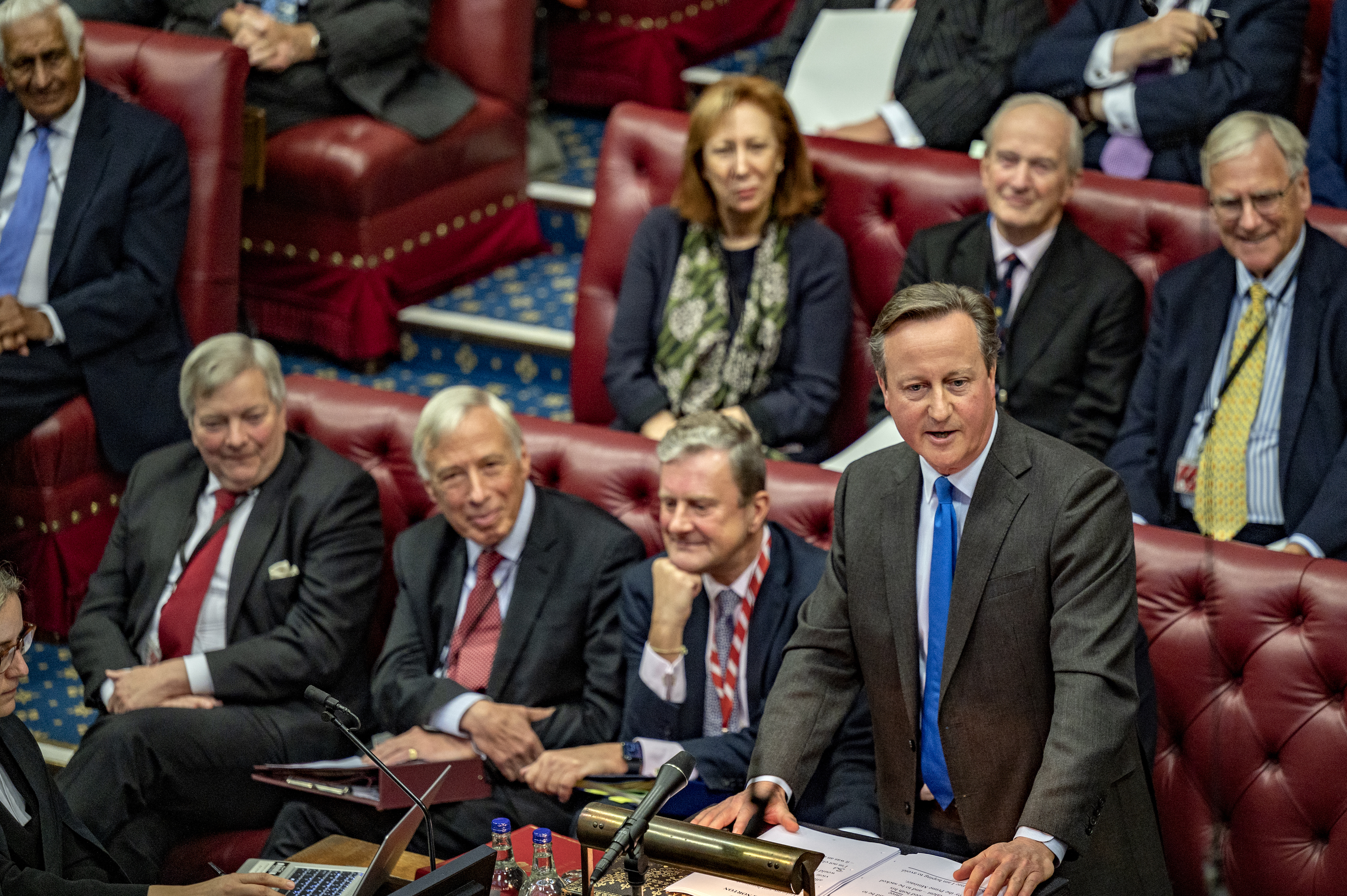 Lord Cameron of Chipping Norton speaking in the Lords chamber