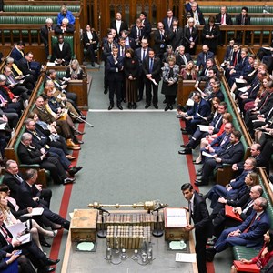 Image of MPs sitting in the House of Commons chamber during Prime Miniter's Questions