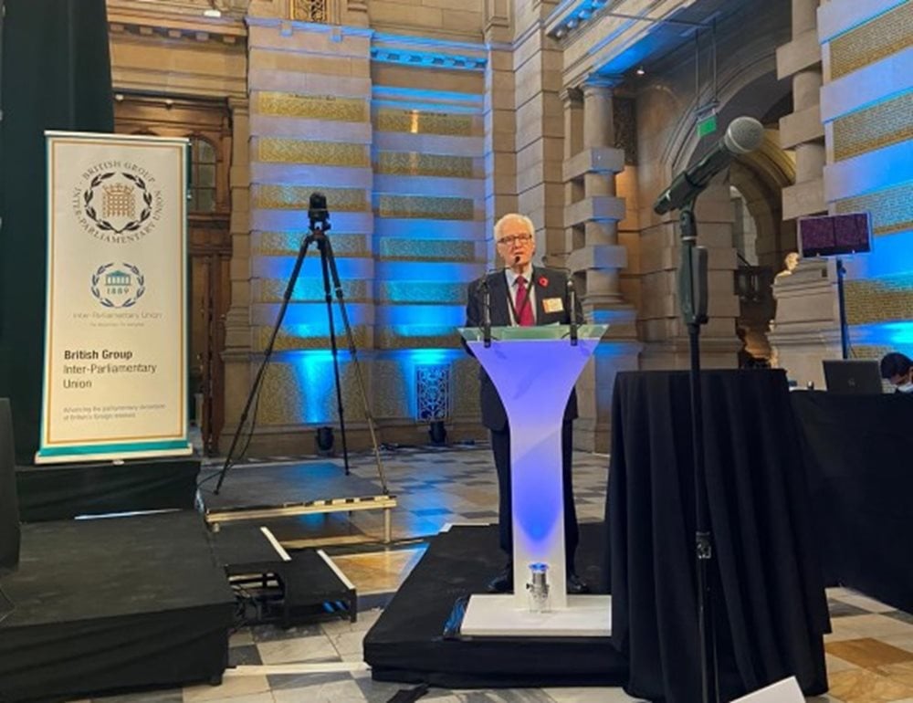 The Lord Speaker addresses a meeting at COP26 in Glasgow