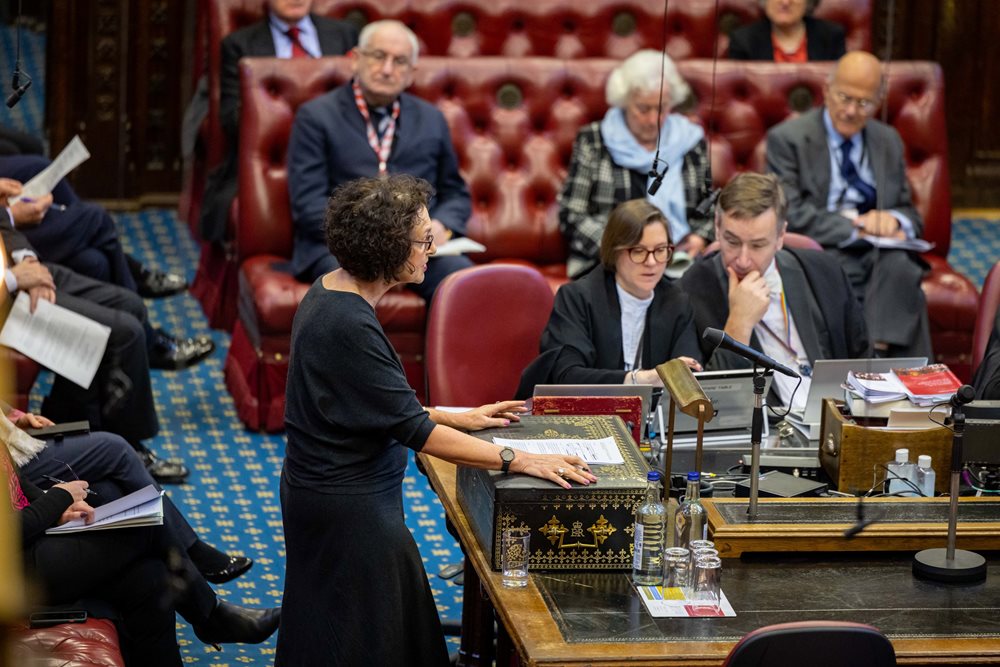 Baroness Merron speaking in the Lords chamber