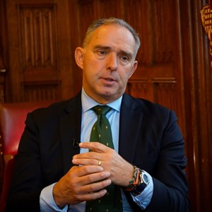 Lord Sedwill sitting in the Lord Speaker's Office