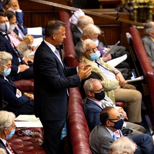 House of Lords chamber with members 